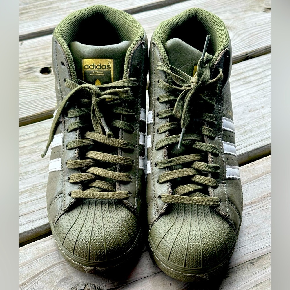 Adidas originals ortholite sneaker shoes green size 5.5